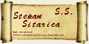 Stepan Sitarica vizit kartica